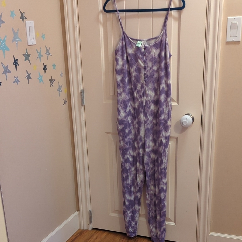 Purple Tie-Dye Jumpsuit Honeydew Sz.L